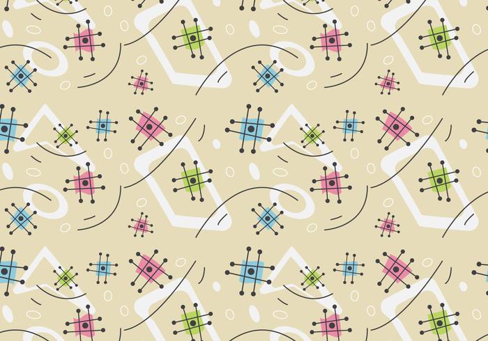 Free Mid Century Vector Pattern 6