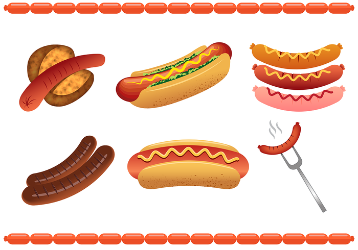 Vector Bratwurst gratis