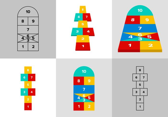Hopscotch Vector Hopscotch Vector
