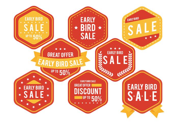 Early Bird Badge vector