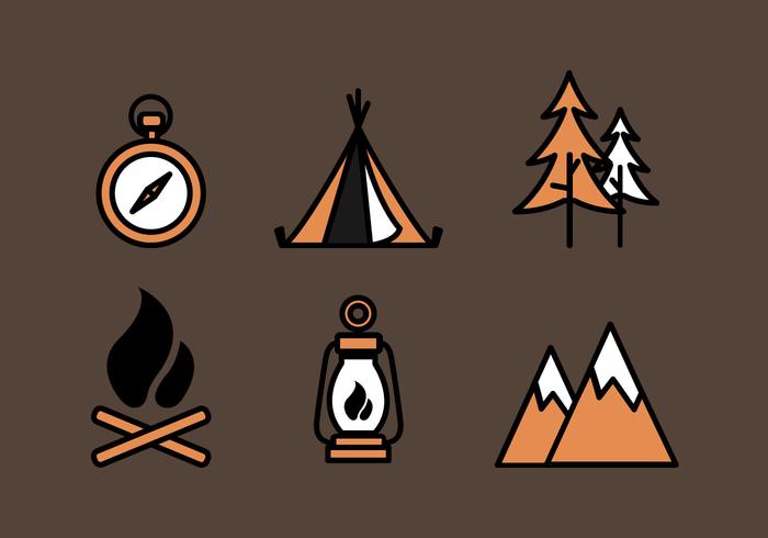 Vector Boy Scouts Icon Set