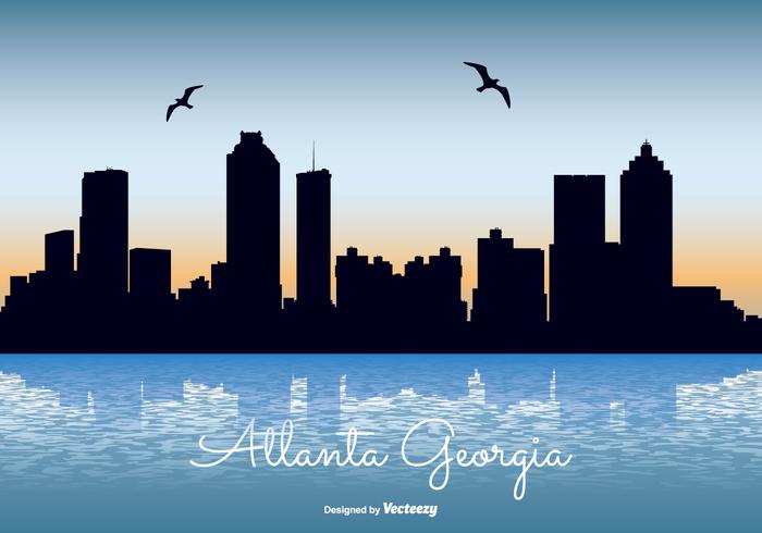 Atlanta Georgia Skyline Illustration Atlanta Georgia Skyline Illustration