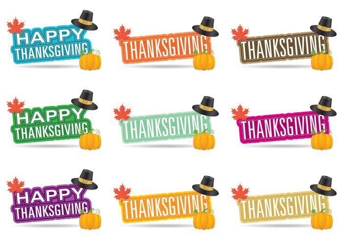 Thanksgiving Titles vector