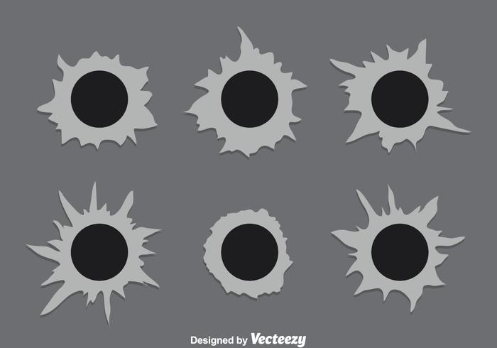 Bullet Hole Metal vector