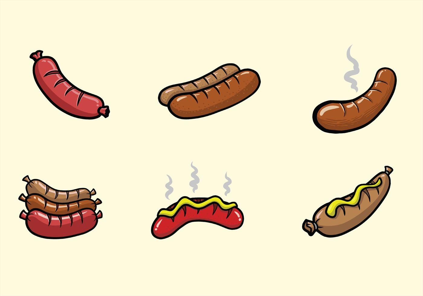 6 Bratwurst Download Free Vector Art, Stock Graphics & Images