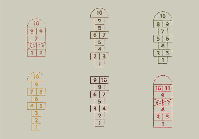 Free Hopscotch Vector Illustration Free Hopscotch Vector Illustration
