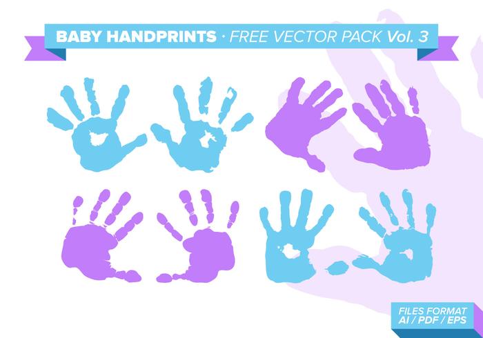 Baby Handprints Free Vector Pack Vol. 3 Baby Handprints Free Vector Pack Vol. 3