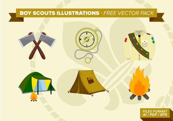 Boy Scouts Illustrations Free Vector Pack Boy Scouts Illustrations Free Vector Pack