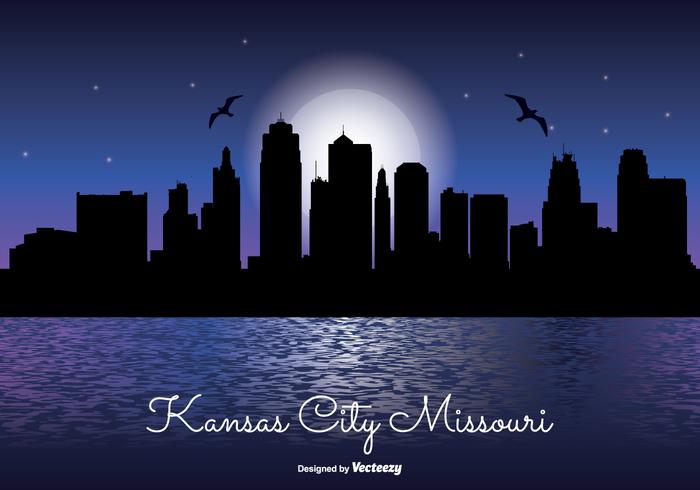 Kansas City Night Skyline Kansas City Night Skyline