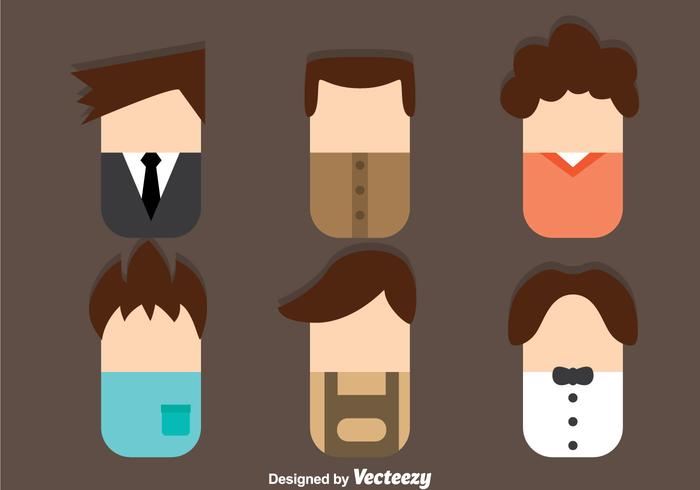 Male Avatar Flat Style vector