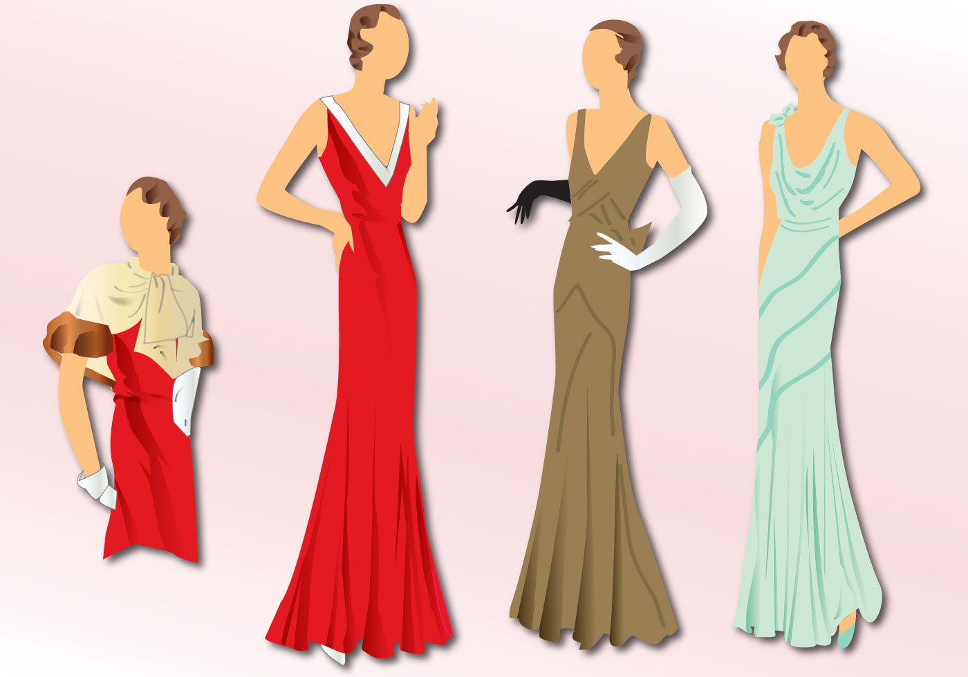 Fashion 1930 - Download Free Vector Art, Stock Graphics 