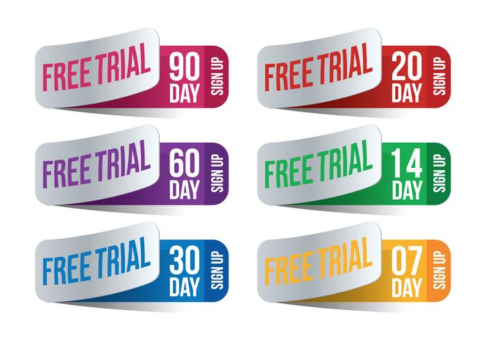 30 Day Free Trial Vector