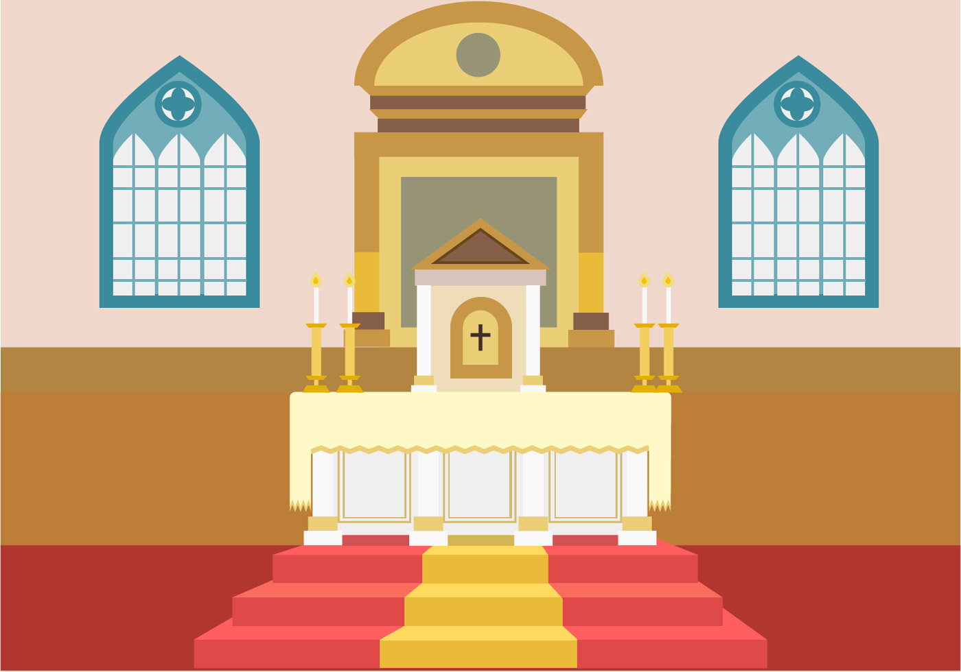 Church Altar Vector Art, Icons, and Graphics for Free Download