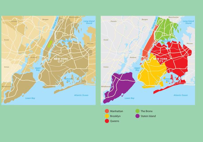 New York City Map vector