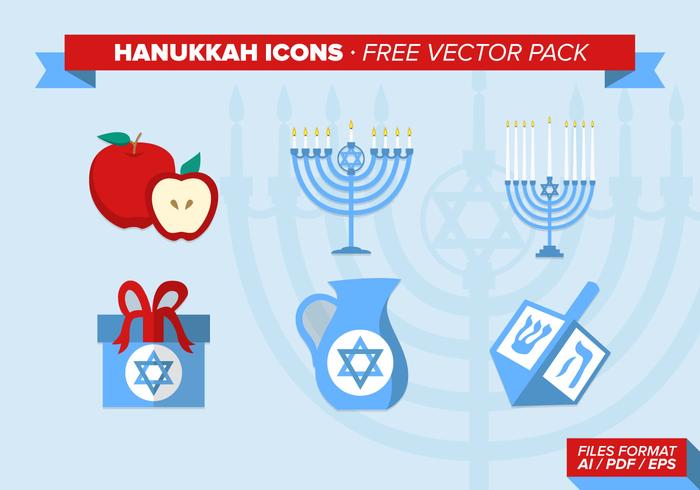 Hanukkah Icons Free Vector Pack Hanukkah Icons Free Vector Pack