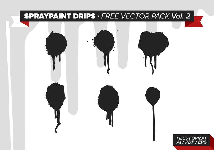 Spraypaint Drips Free Vector Pack Vol. 2 Spraypaint Drips Free Vector Pack Vol. 2