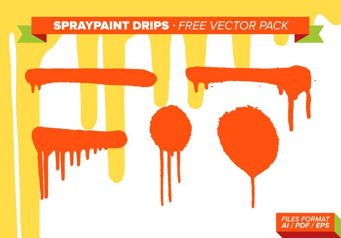 Spraypaint Drips Free Vector Pack Spraypaint Drips Free Vector Pack