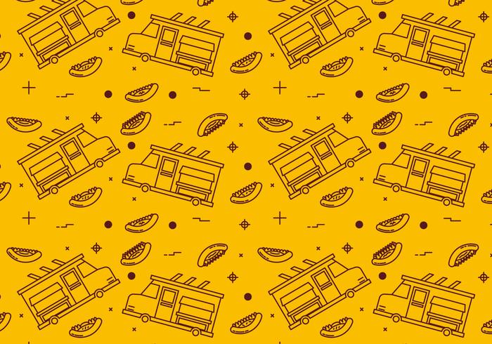 Free Foodtruck Vector Patterns #2 Free Foodtruck Vector Patterns #2