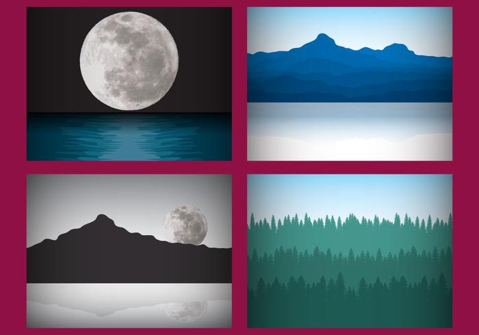 Mystical Landscape Vectors