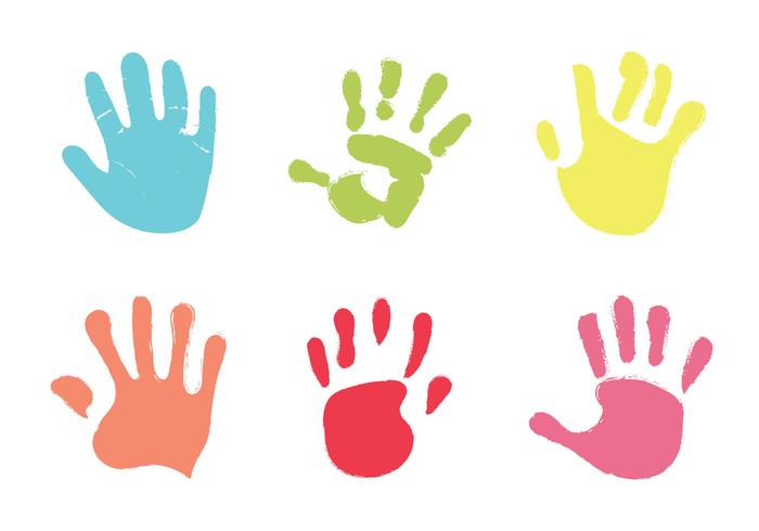 Free Baby Hand Print Vector Illustration