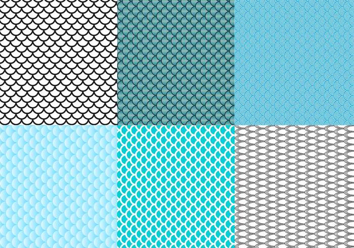 Fish Scale Pattern Vector