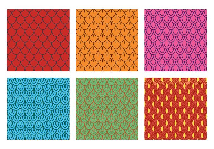 Fish Scale Pattern Vector