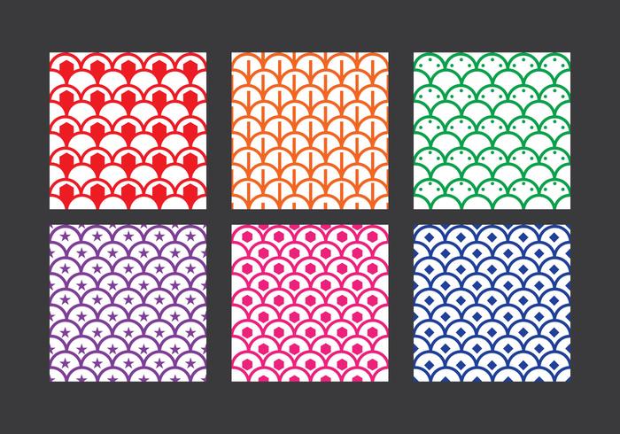 Fish Scale Pattern Vector