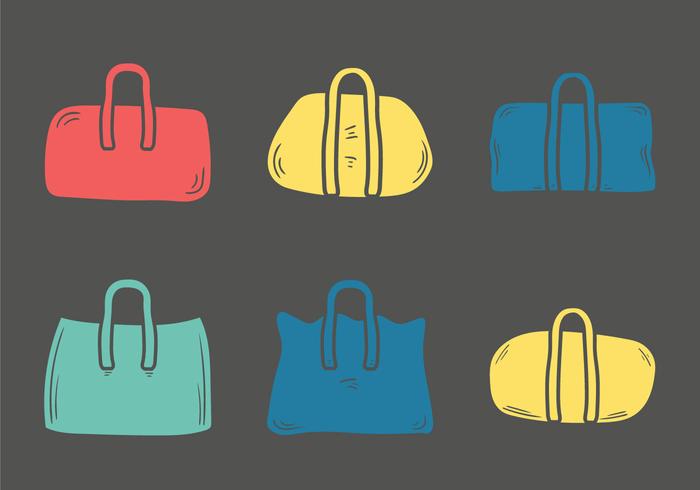 Libre Duffle Bolsa Ilustración Vectorial vector