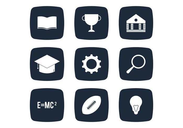 University Simple Icon vector