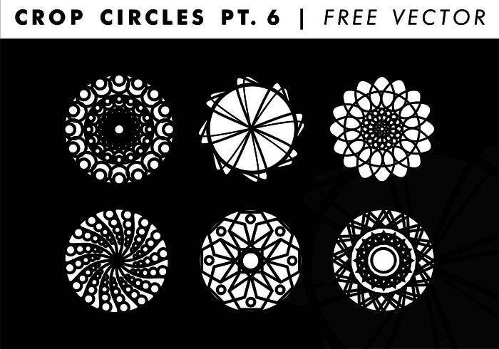 Crop Circles PT. 6 Free Vector