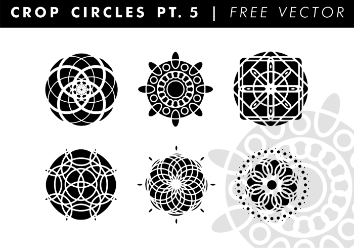 Crop Circles PT. 5 Free Vector