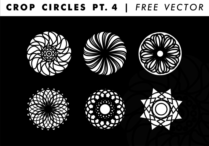 Crop Circles PT. 4 Free Vector