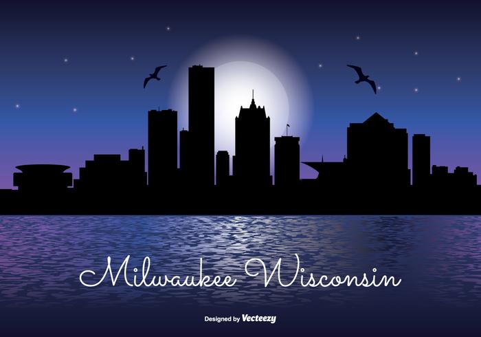 Milwaukee Night Skyline Milwaukee Night Skyline