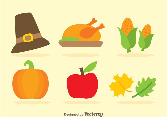 Thanksgiving Flat Icons