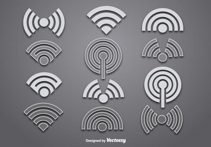 Vector wifi logo vectors