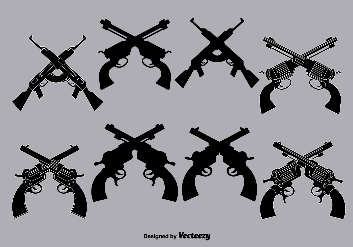 Download Vector crossed guns - Download Free Vector Art, Stock ...