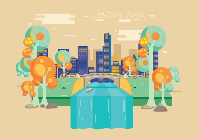 Vector del parque central