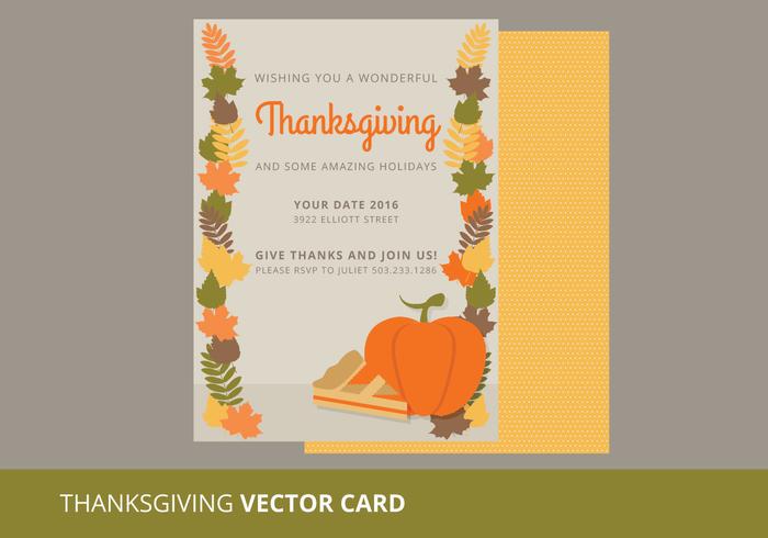 Thanksgiving Vector Card