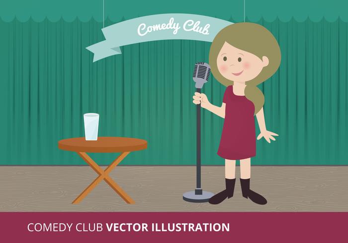 Ilustración vectorial del club de la comedia vector