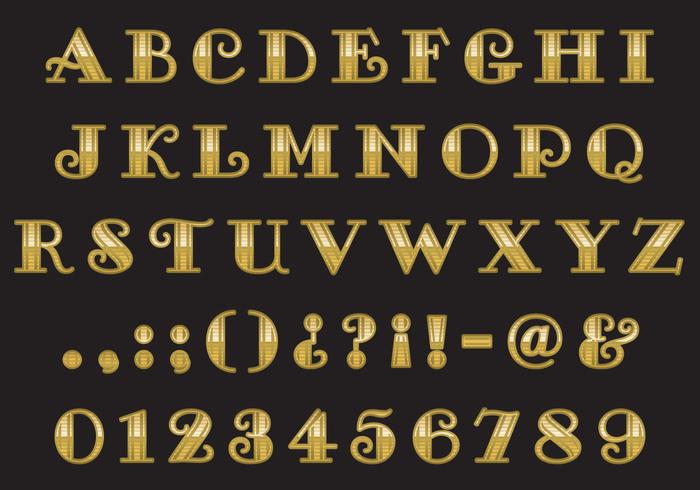 Gold Font Free Vector Art 17 639 Free Downloads
