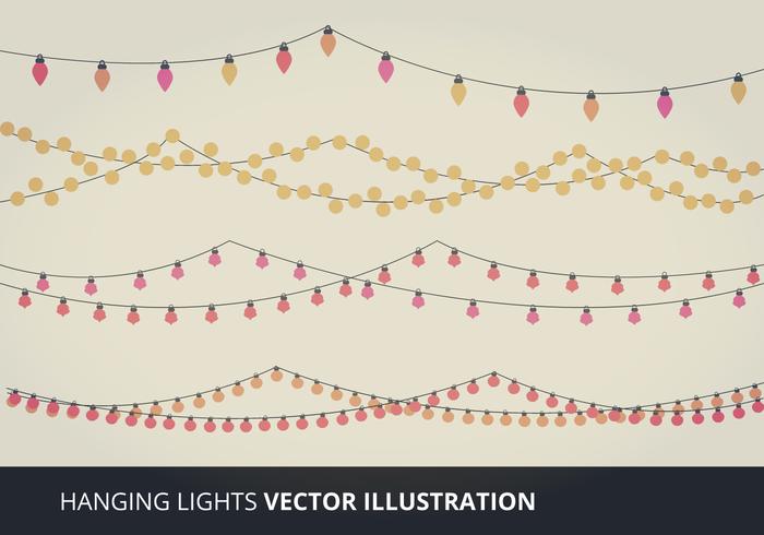 Elementos colgantes luces vectoriales vector