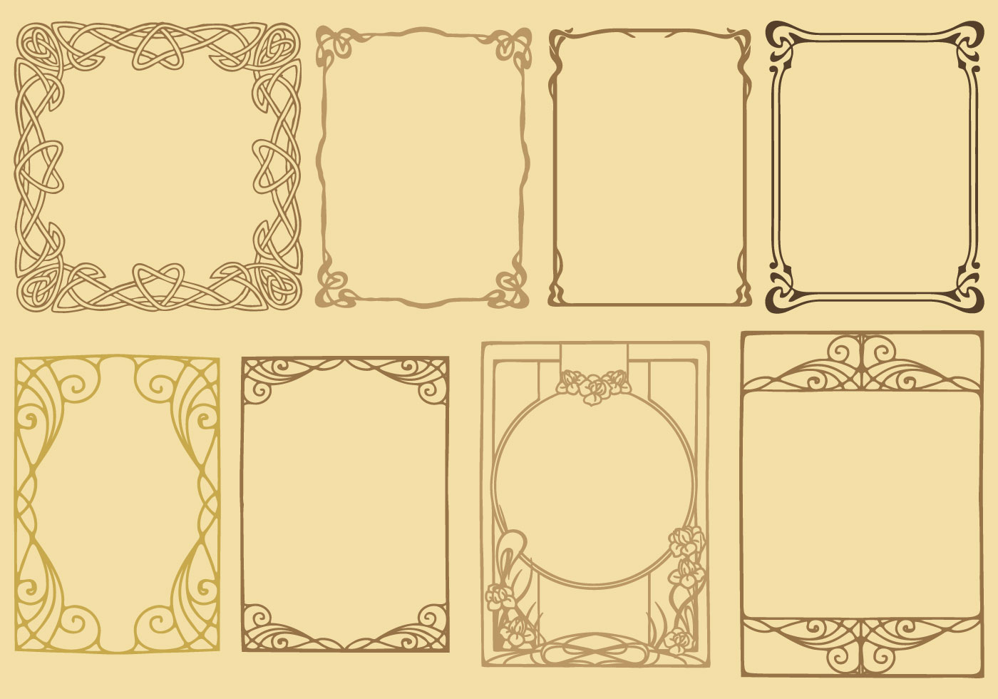 Art Nouveau Frame  Vectors  Download Free Vector  Art 