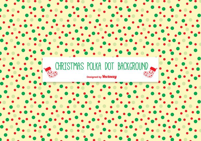 Christmas Polka Dot Pattern Background vector