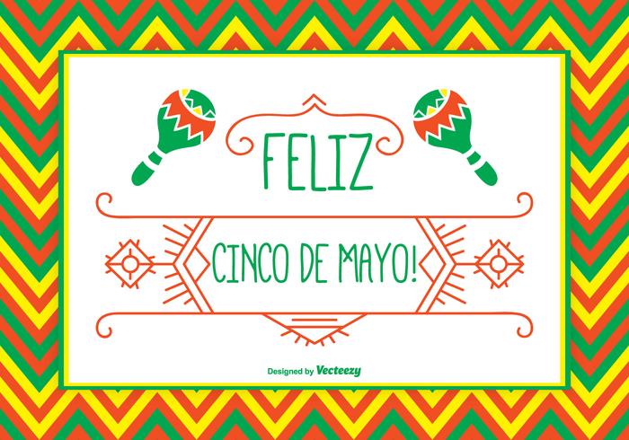 Ilustración del Cinco de Mayo vector