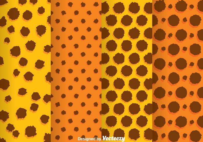 Orange And Brown Rough Polka Dot Pattern vector