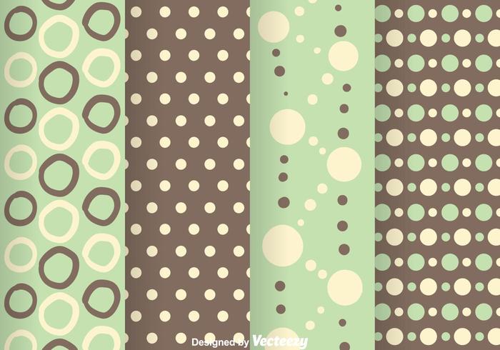 Green And Grey Polka Dot Pattern vector