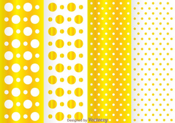 Golden Dot Pattern vector