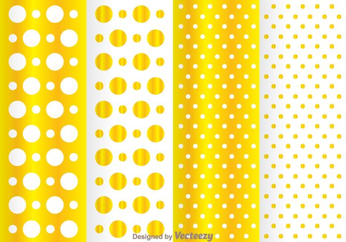 Golden Dot Pattern vector