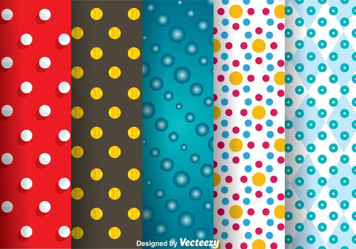 Dot Pattern Set vector