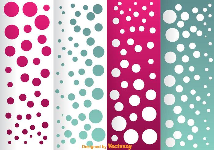 Blue And Magenta Dot Pattern vector